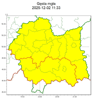 OSTRZEŻENIA METEOROLOGICZNE ZBIORCZO NR 291