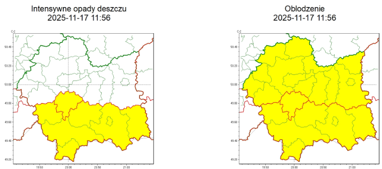 OSTRZEŻENIA METEOROLOGICZNE ZBIORCZO NR 270