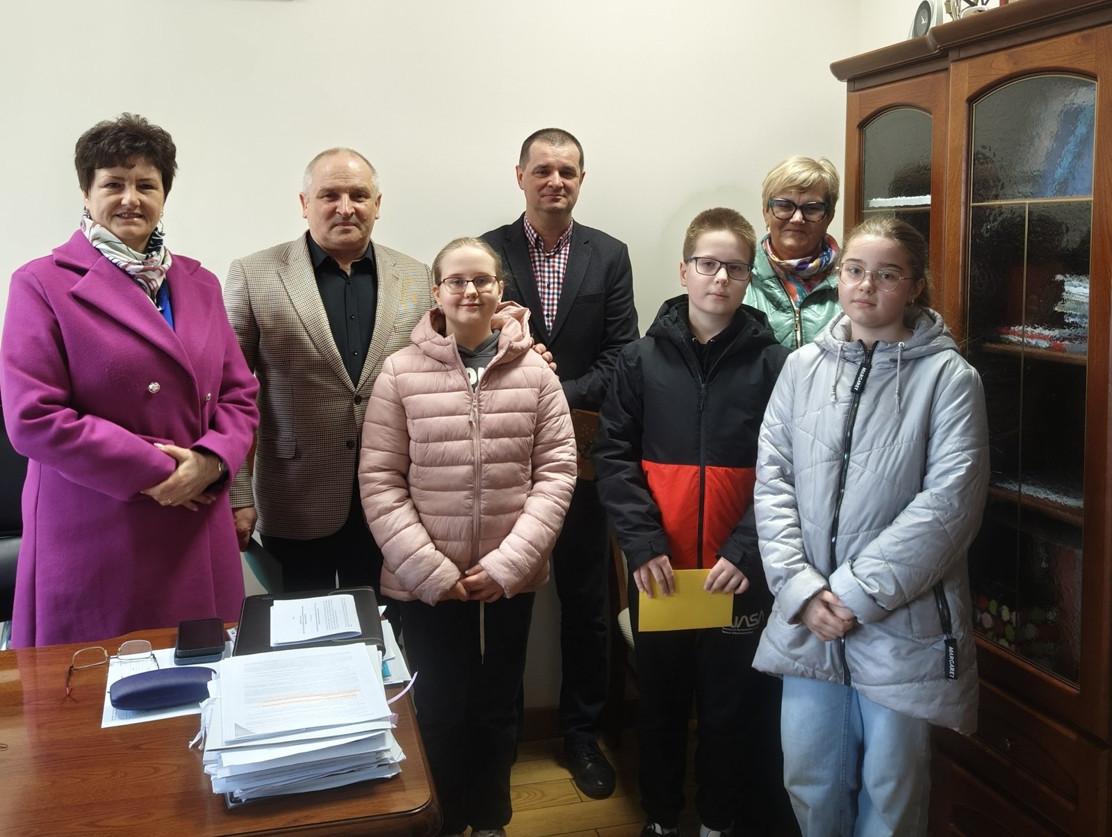 Najmłodsi z życzeniami dla Burmistrza