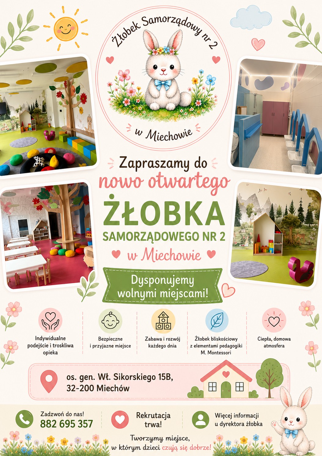 Wolne miejsca w Żłobku Samorządowym nr 2 w Miechowie