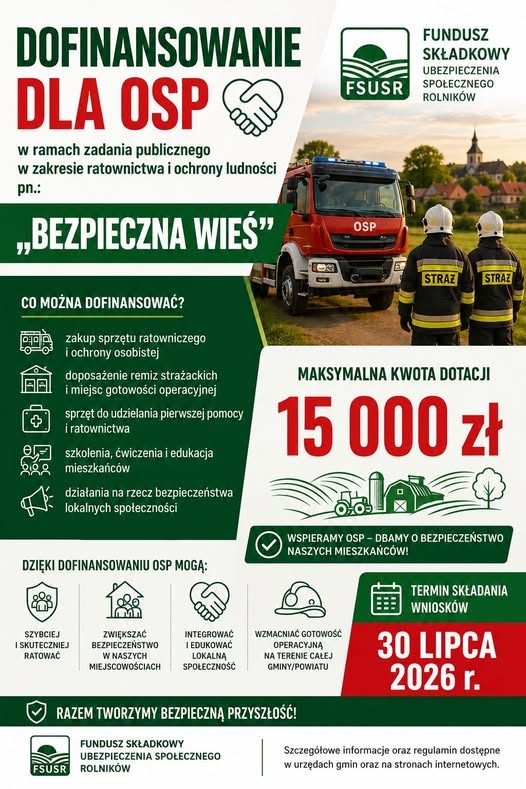 Dotacje dla OSP