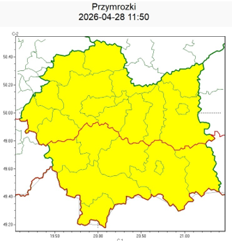 OSTRZEŻENIA  METEOROLOGICZNE  ZBIORCZO  NR 101
