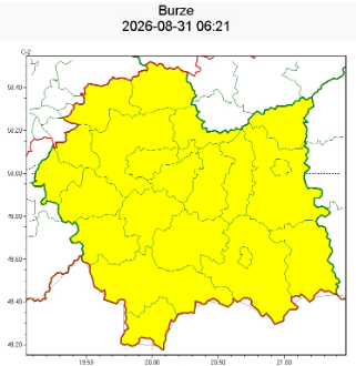 OSTRZEŻENIA METEOROLOGICZNE ZBIORCZO NR 217