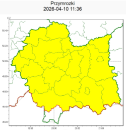 OSTRZEŻENIA METEOROLOGICZNE ZBIORCZO NR 87