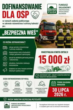 Dotacje dla OSP