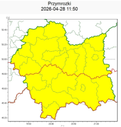 OSTRZEŻENIA  METEOROLOGICZNE  ZBIORCZO  NR 101