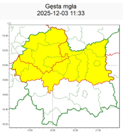 OSTRZEŻENIA METEOROLOGICZNE ZBIORCZO NR 294